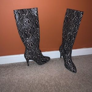 Snake skin boots